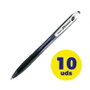 PILOT RexGrip Begreen Bolígrafo Retráctil Negro 1,0 mm (Pack de 10)